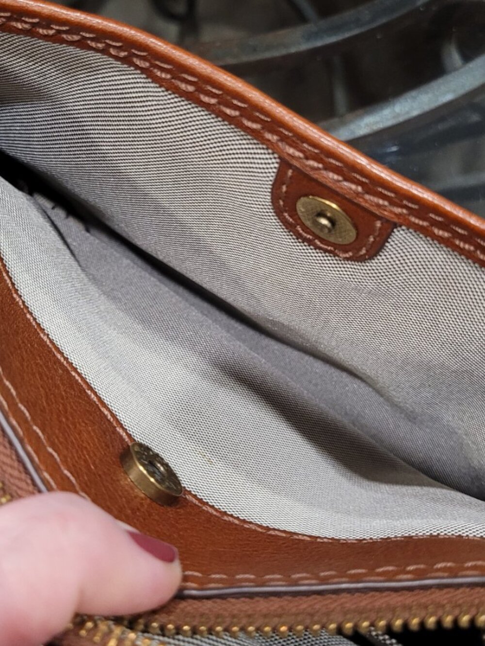 Authentic Fossil Ryder Mini Crossbody Brown Leather - Picture 7 of 12